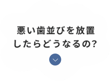悪い歯並びを放置したらどうなるの？